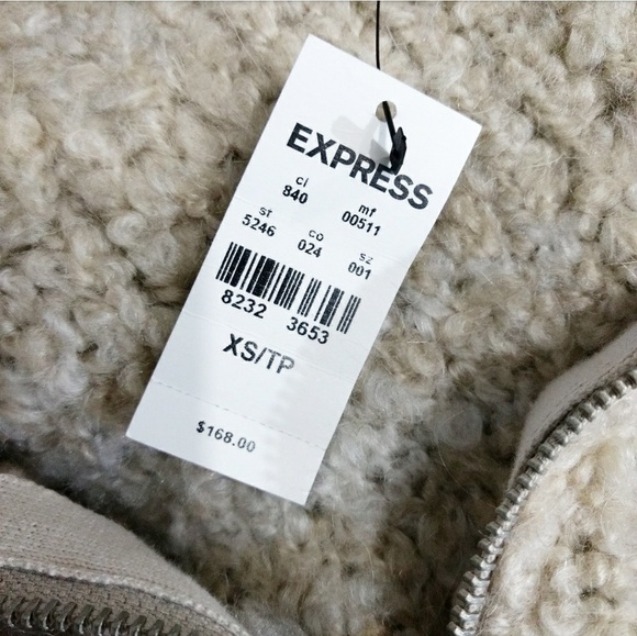 SALE! NWT EXPRESS KNIT JACKET SIZE XS - Picture 6 of 8